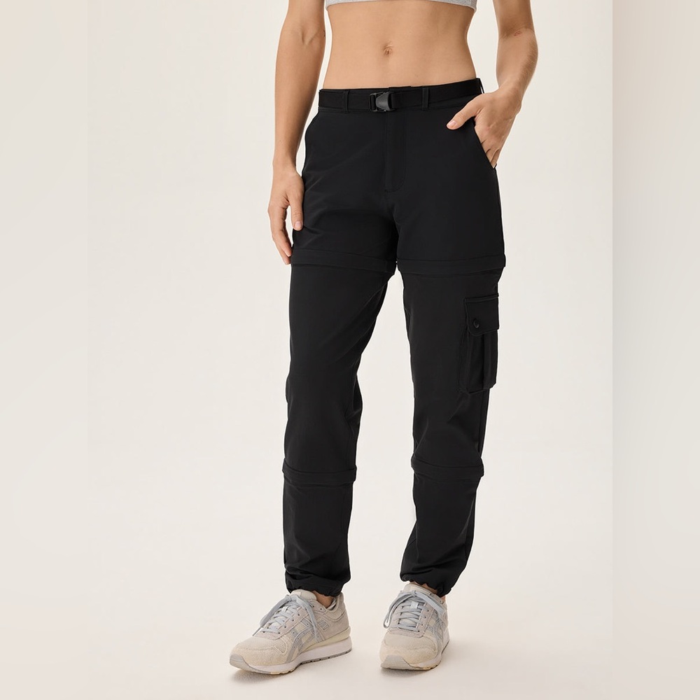 Outdoor Voices RecTrek Zip Off Pants Black - XS